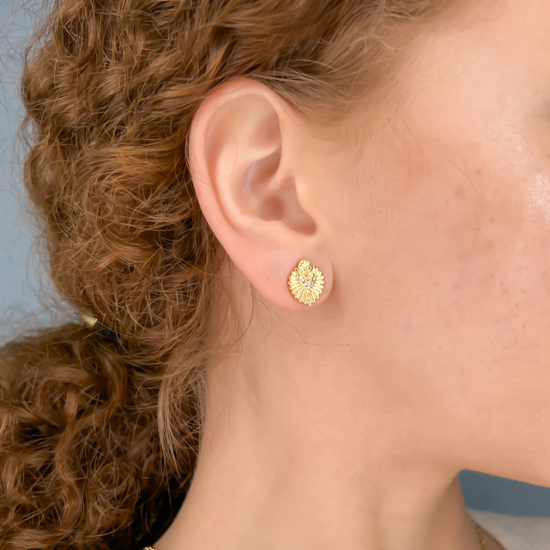 HEARTBURST STUD EARRING