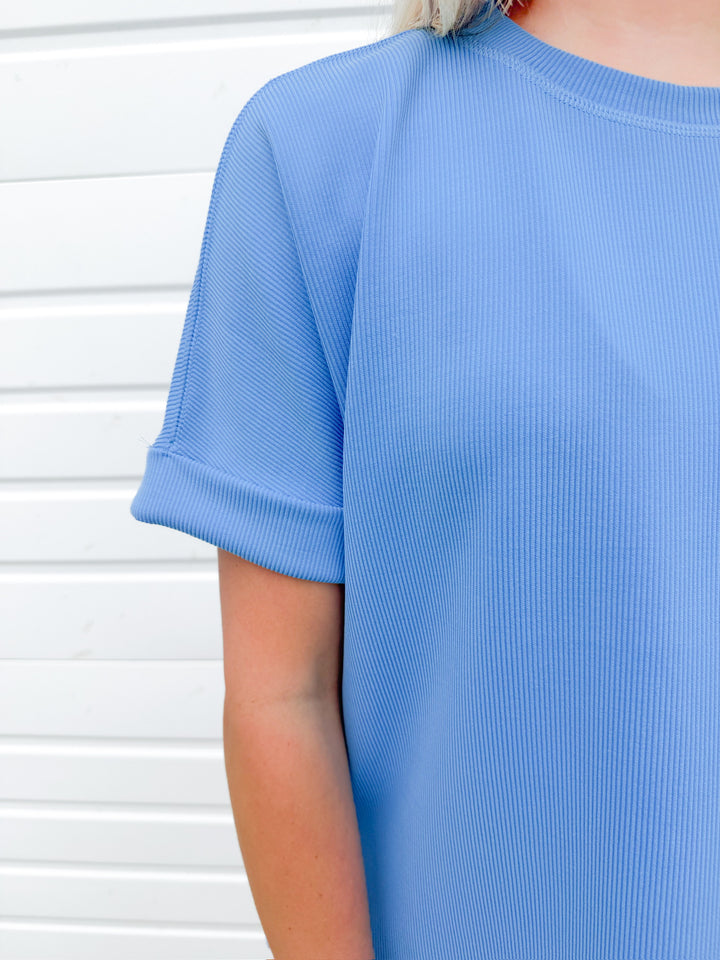 RELAXED AND READY RIBBED TEE