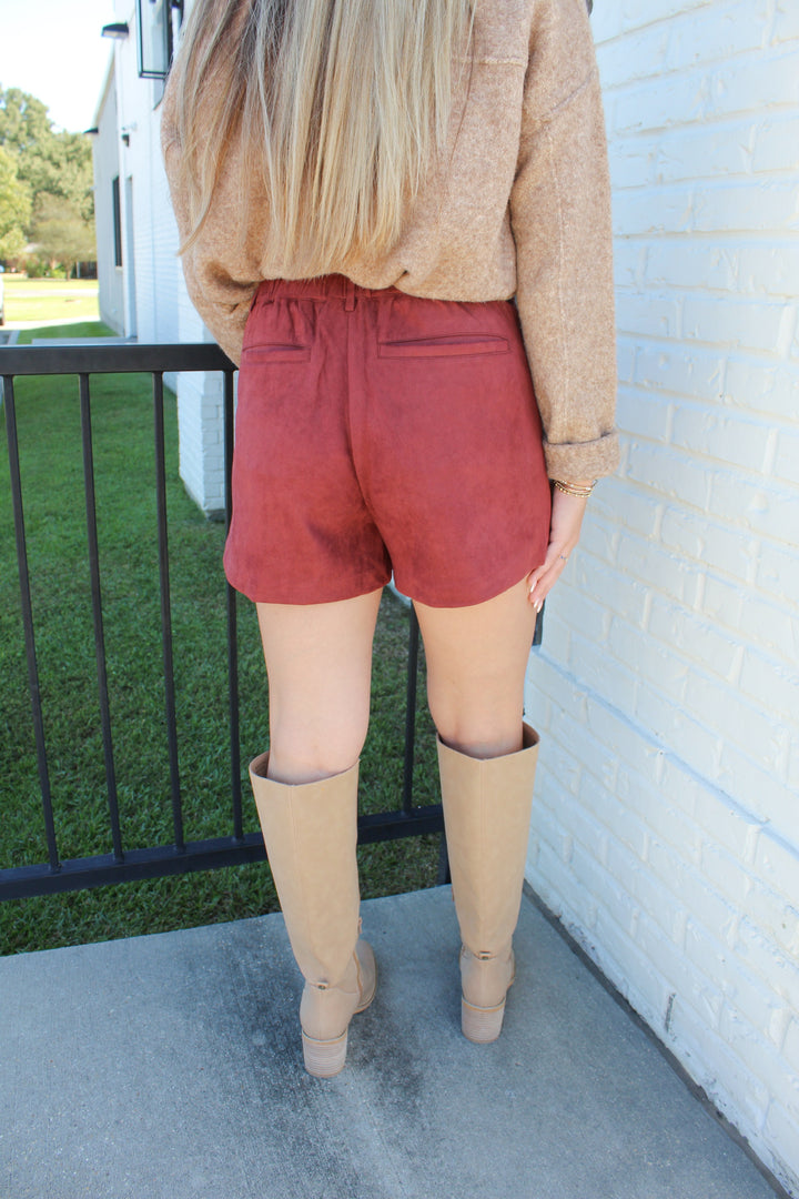 CIDER SIDE SUEDE SHORTS