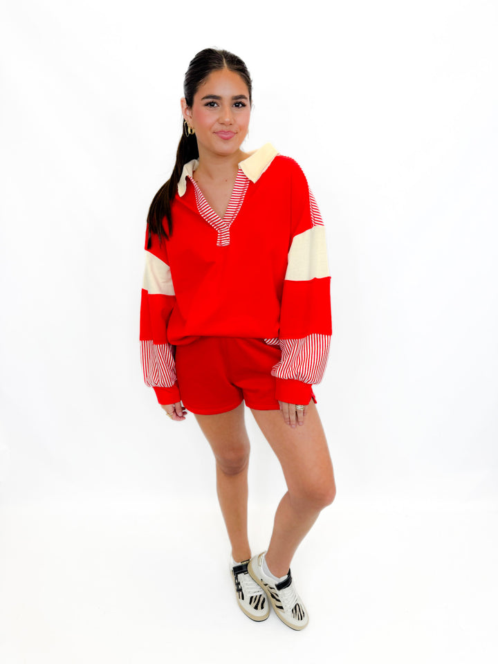 ESSENCE STRIPE SET PULLOVER