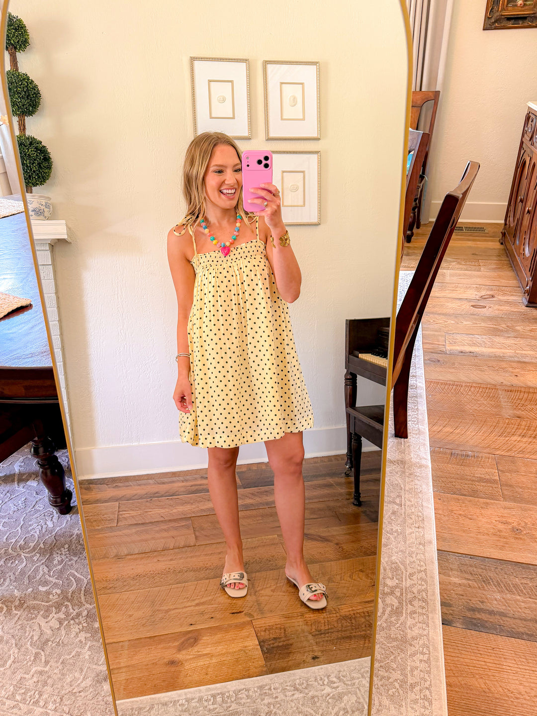 JUST MY TYPE POLKA DOT DRESS