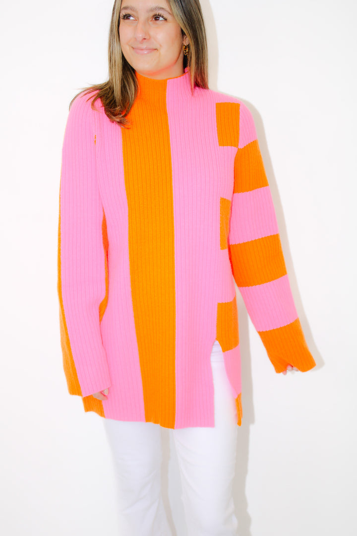 BRIGHTER DAYS COLORBLOCK SWEATER
