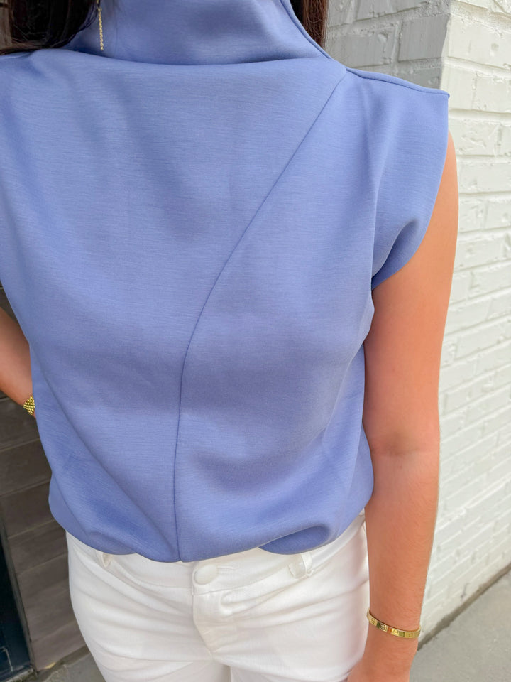 ALL ABOUT EASE BUTTERY SOFT MODAL MOCK NECK TOP