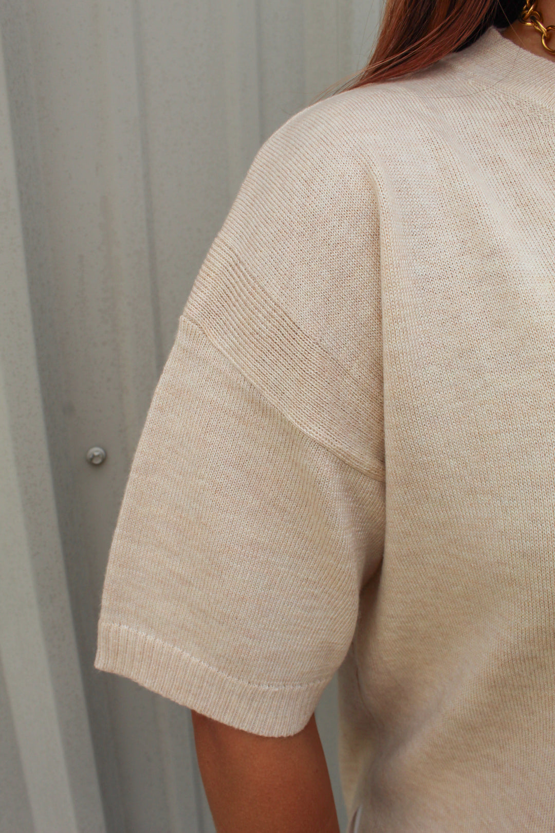 BETTER BASICS SHORT SLEEVE KNIT TEE