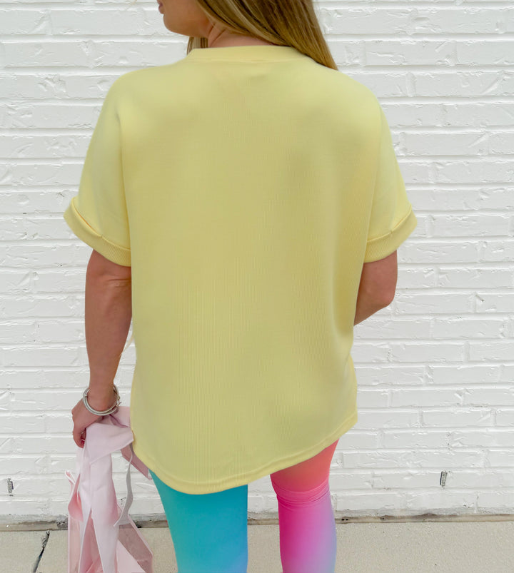 RELAXED AND READY RIBBED TEE