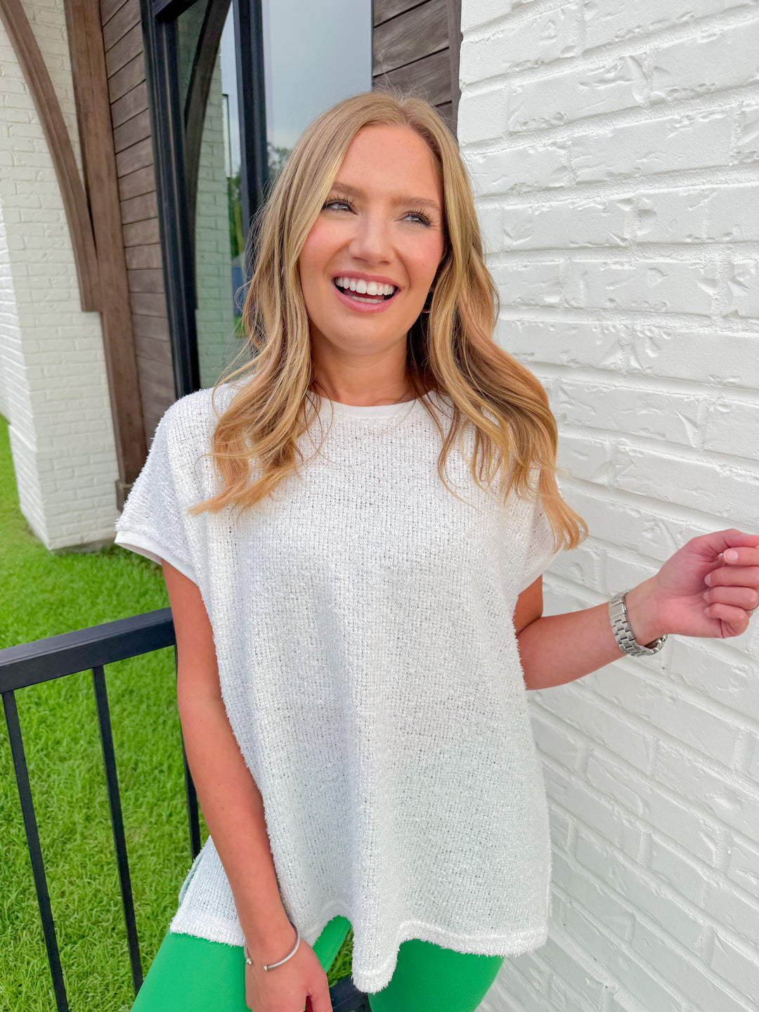 THE FOUNDATION TEXTURED BASIC TOP