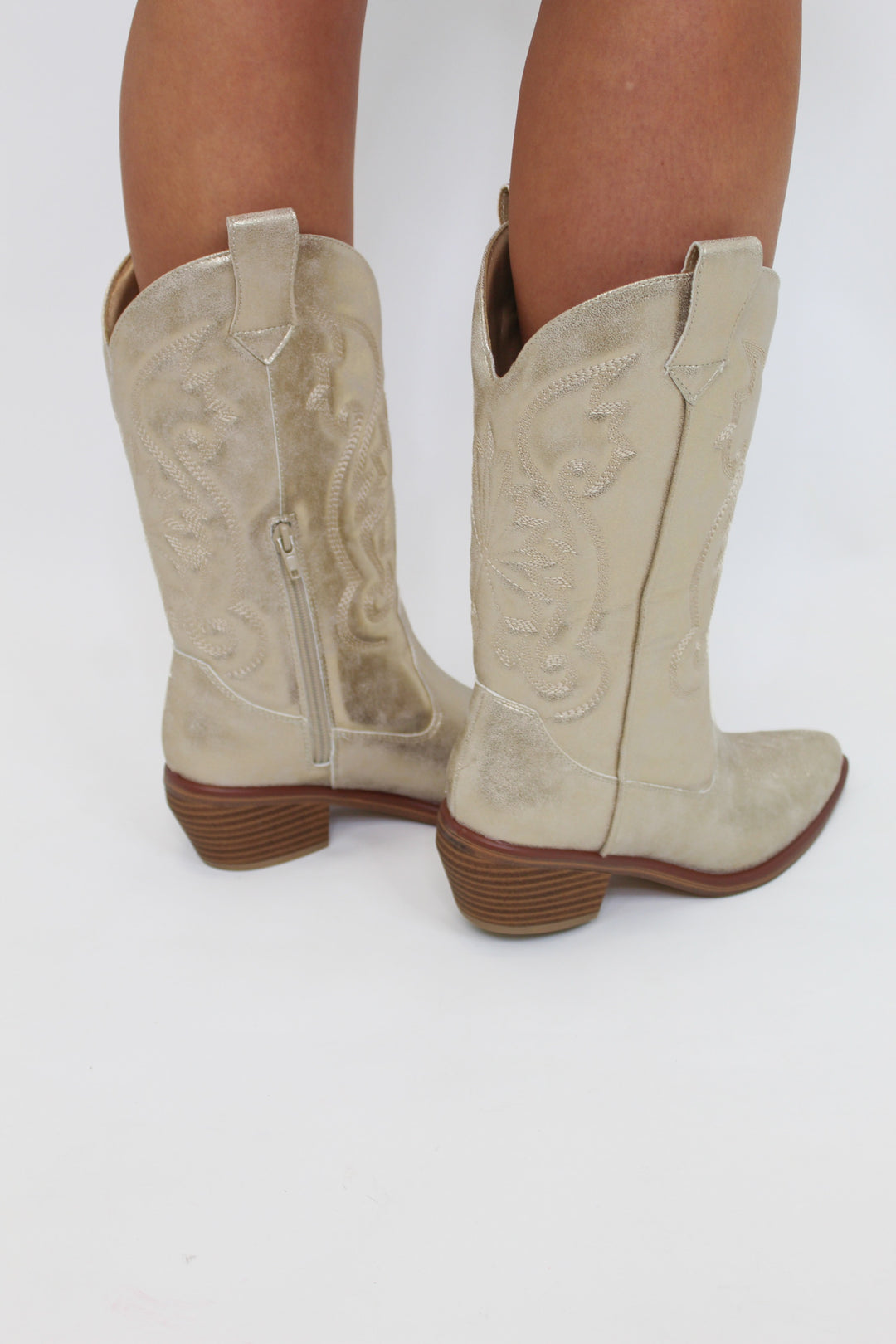 KELSHA GOLD MID CALF BOOT