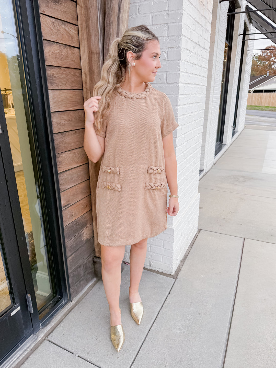 SHIMMER MINI DRESS