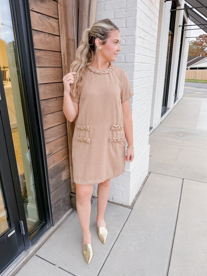 SHIMMER MINI DRESS