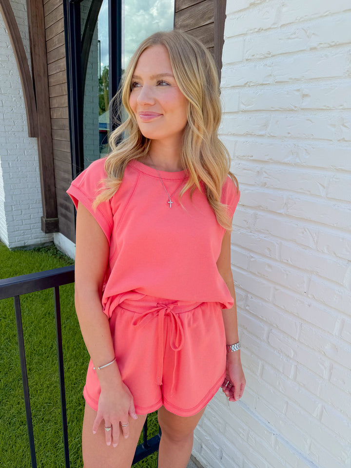 POPPY MATCHING SET MUSCLE TANK