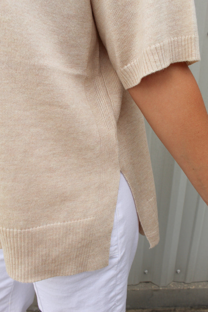 BETTER BASICS SHORT SLEEVE KNIT TEE