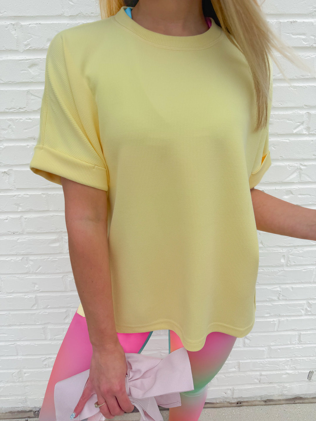 RELAXED AND READY RIBBED TEE