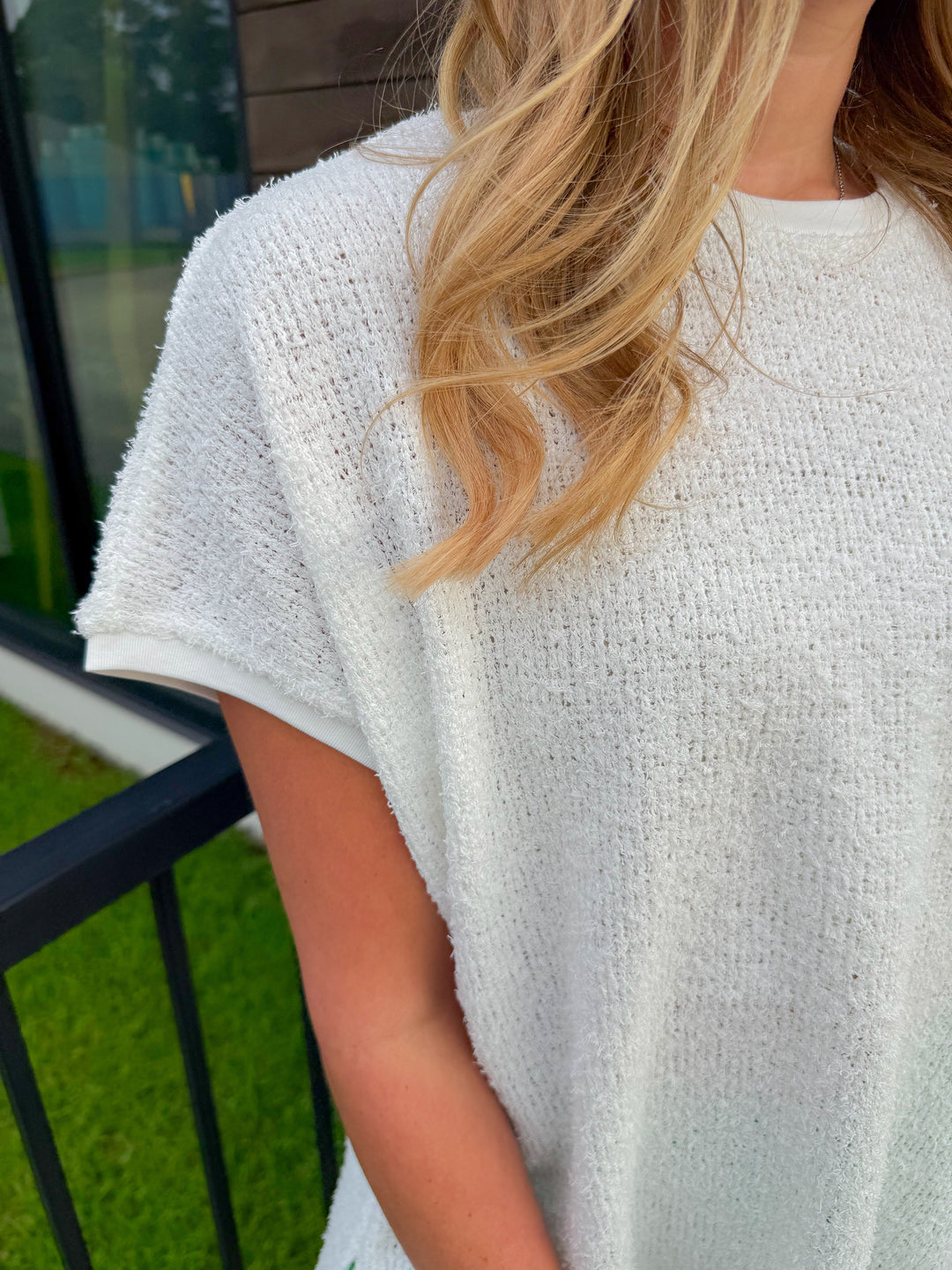 THE FOUNDATION TEXTURED BASIC TOP