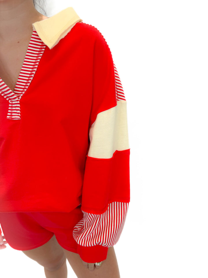 ESSENCE STRIPE SET PULLOVER