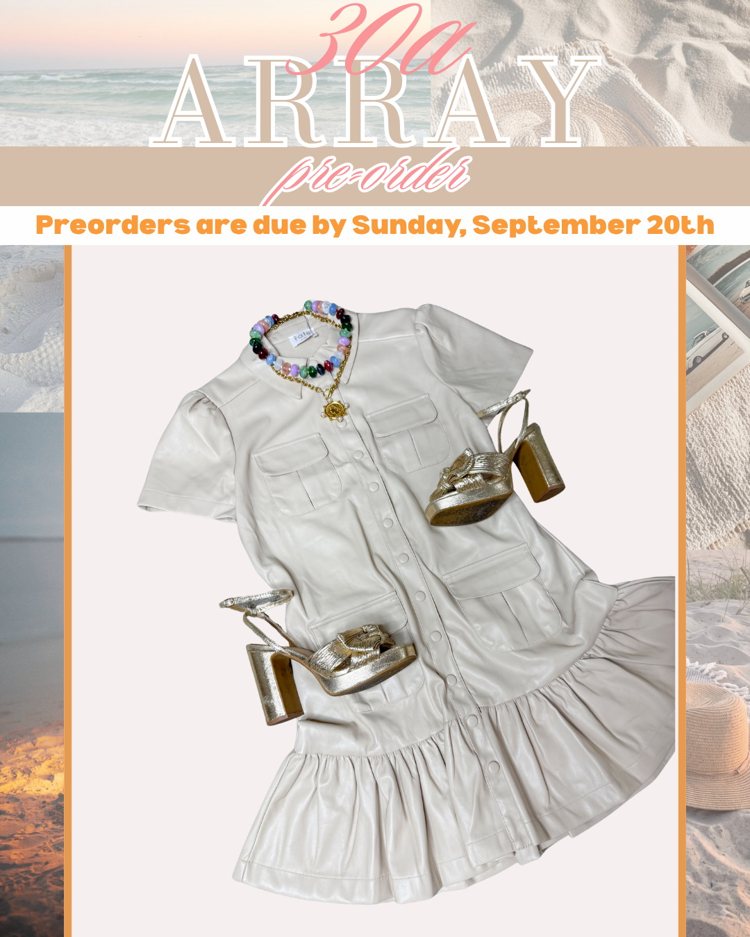 PRE-ORDER: BOX PLEATED FAUX LEATHER DRESS