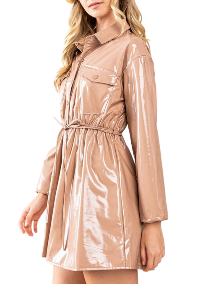 HAMPTON PATENT LEATHER DRESS