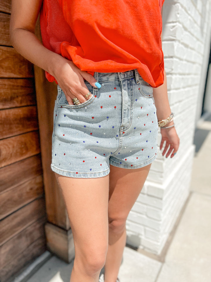 STARSTRUCK DENIM SHORTS