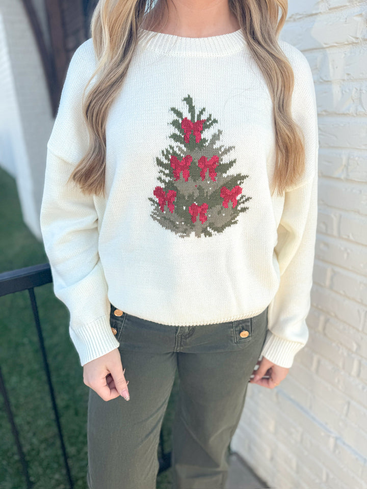 MERRY LITTLE TREE SWEATER