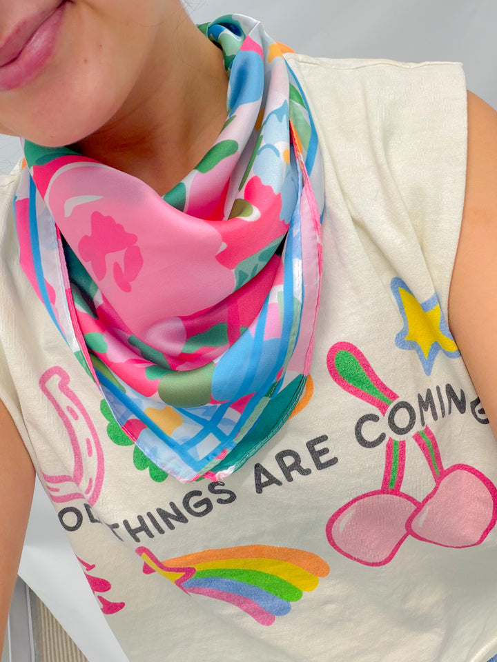 SUMMER FUN SCARF - PINK