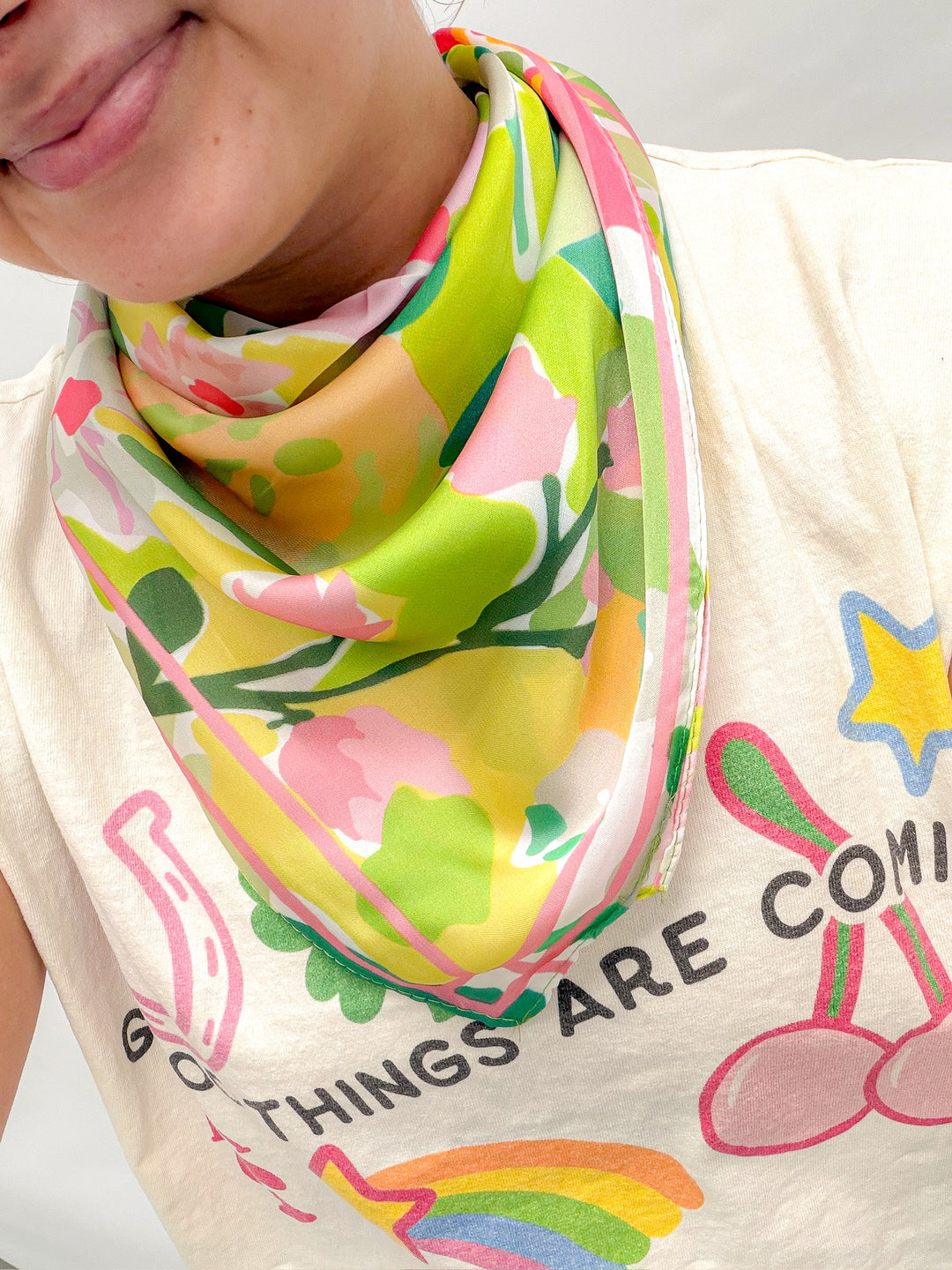 SUMMER FUN SCARF - GREEN