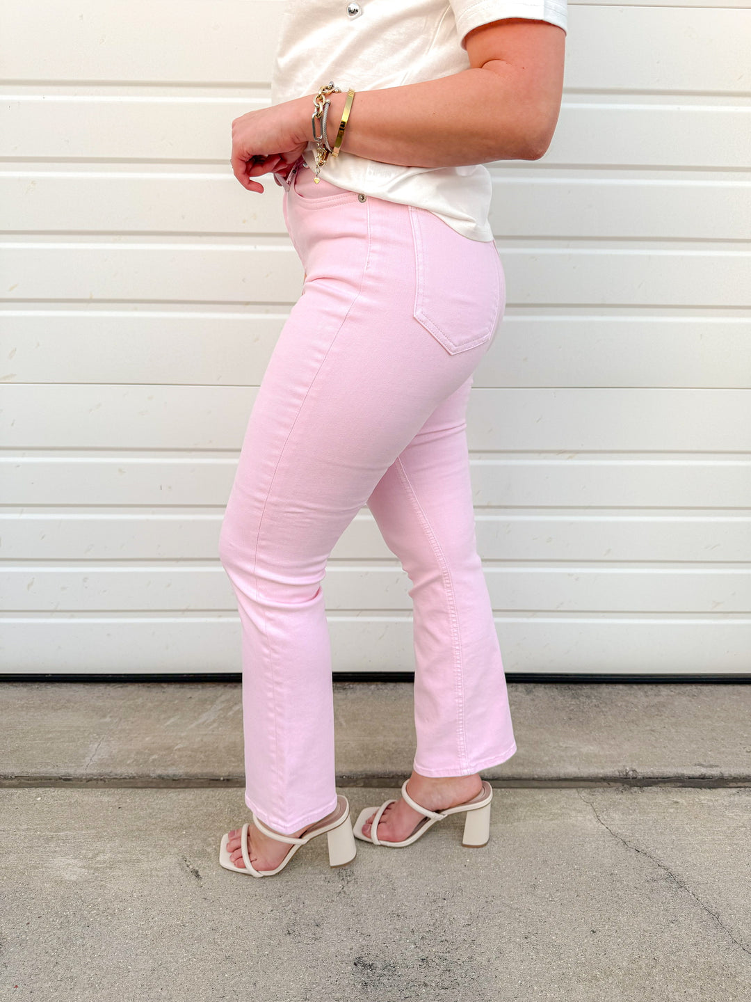 LENNON HIGH RISE CROP BOOT - BLUSH