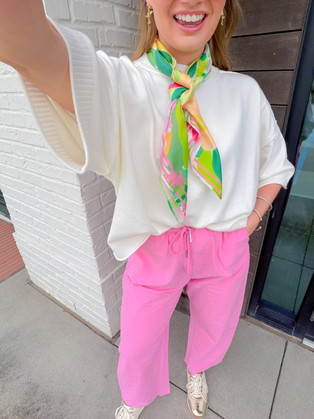 SUMMER FUN SCARF - GREEN