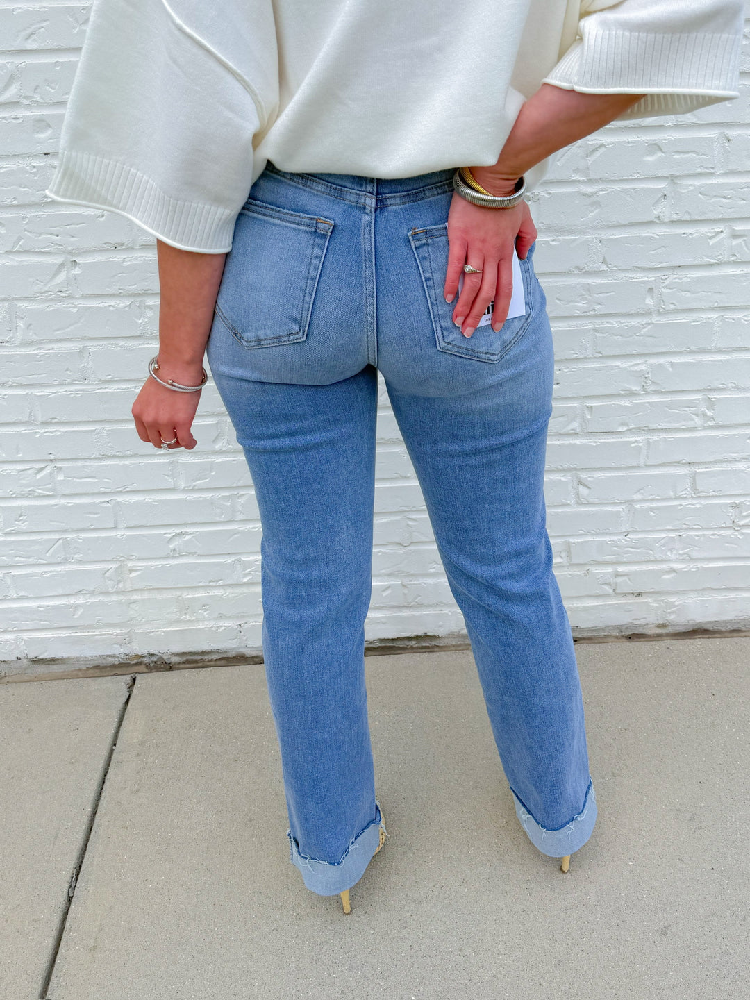 JADE HIGH RISE STRAIGHT LEG JEAN