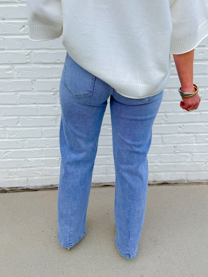 SLOANE MID RISE STRAIGHT LOOSE FIT JEAN