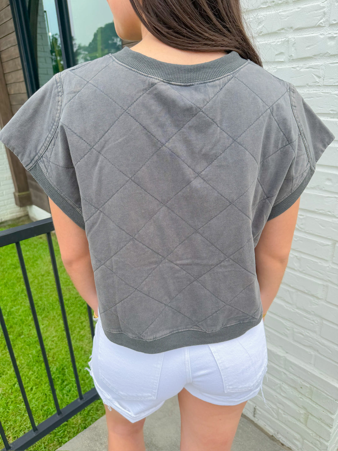 ONYX QUILTED TOP