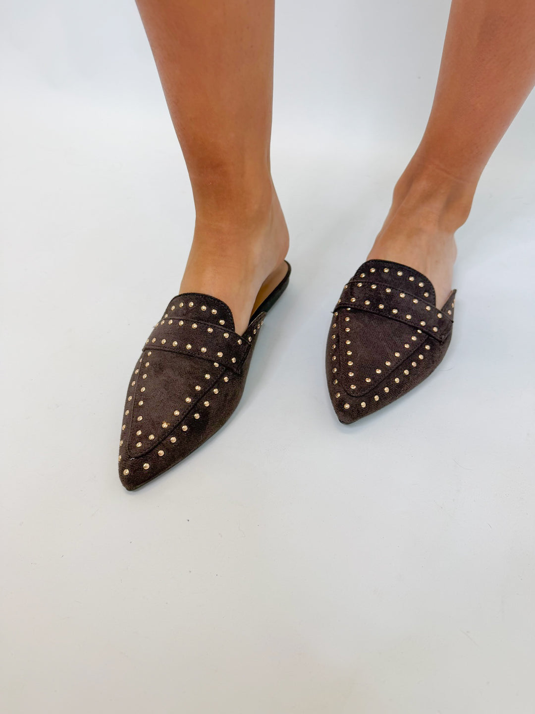 CHARLOTTE STUDDED MULE