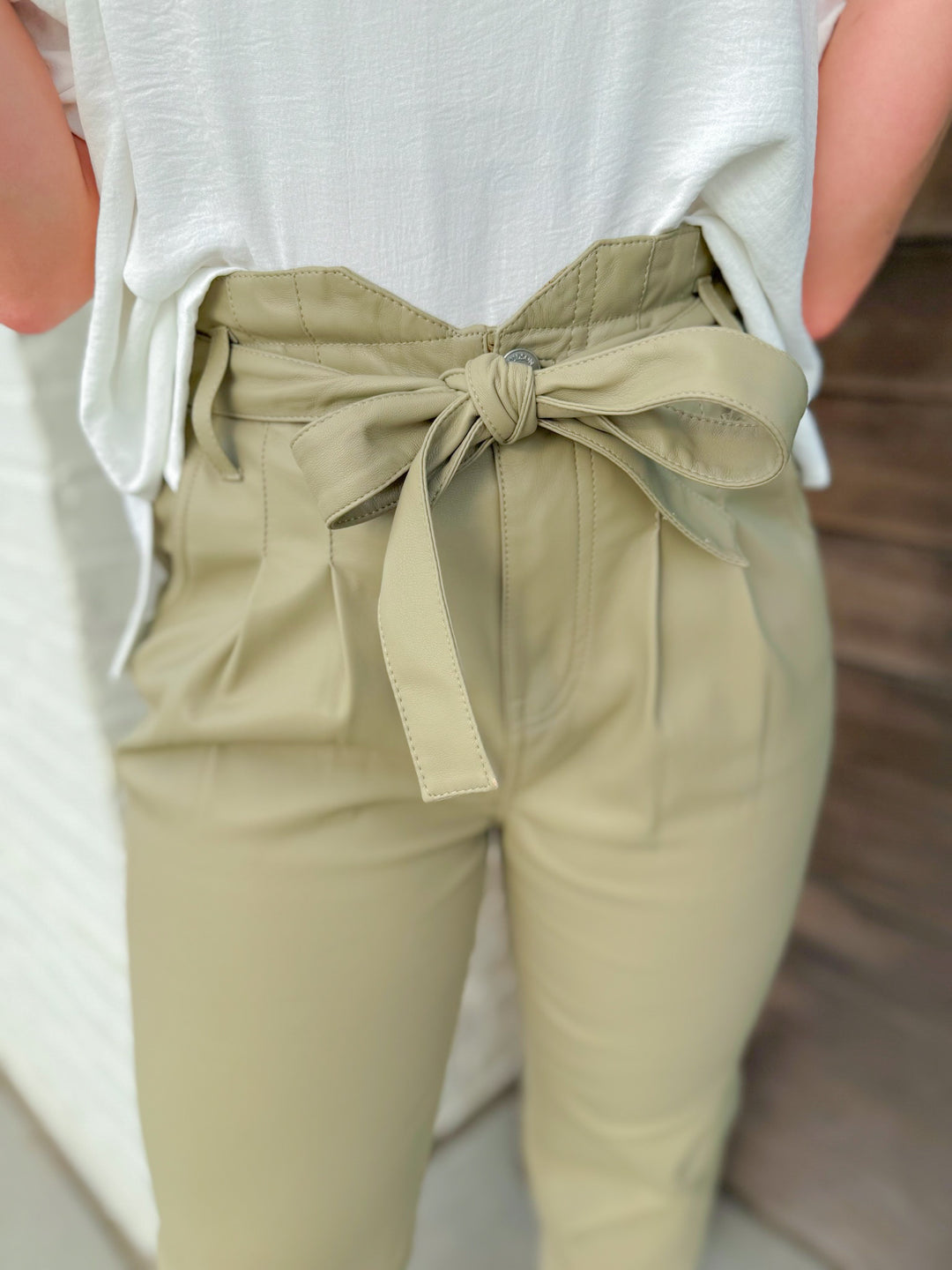 REMI HIGH RISE PAPER BAG ANKLE PANT