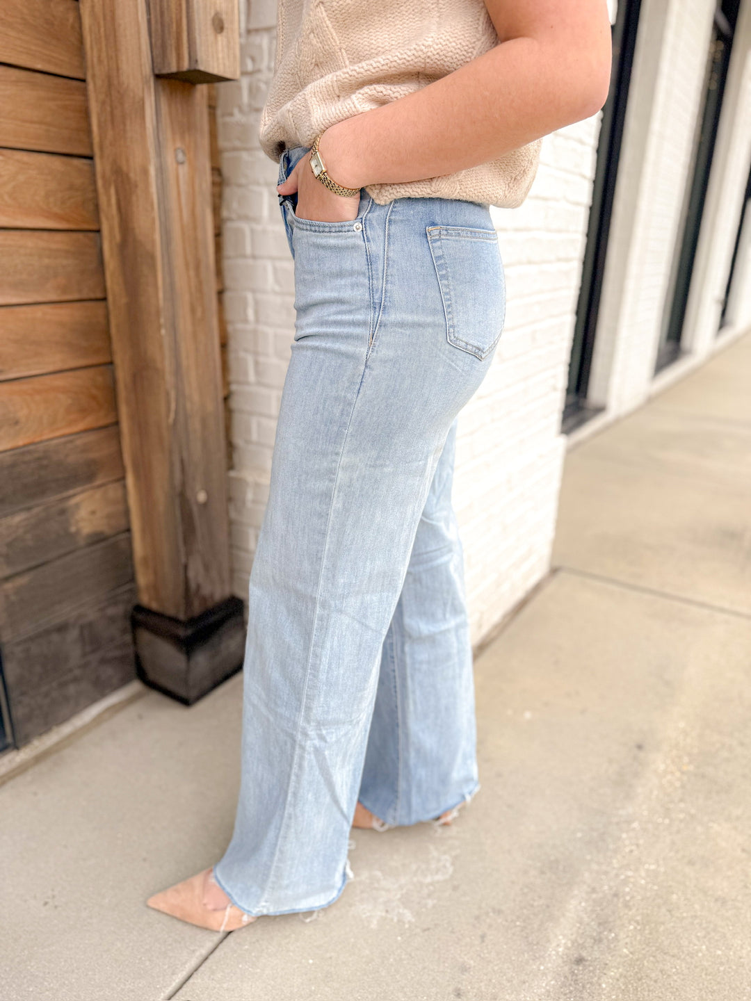 DAYBREAK WIDE LEG JEANS