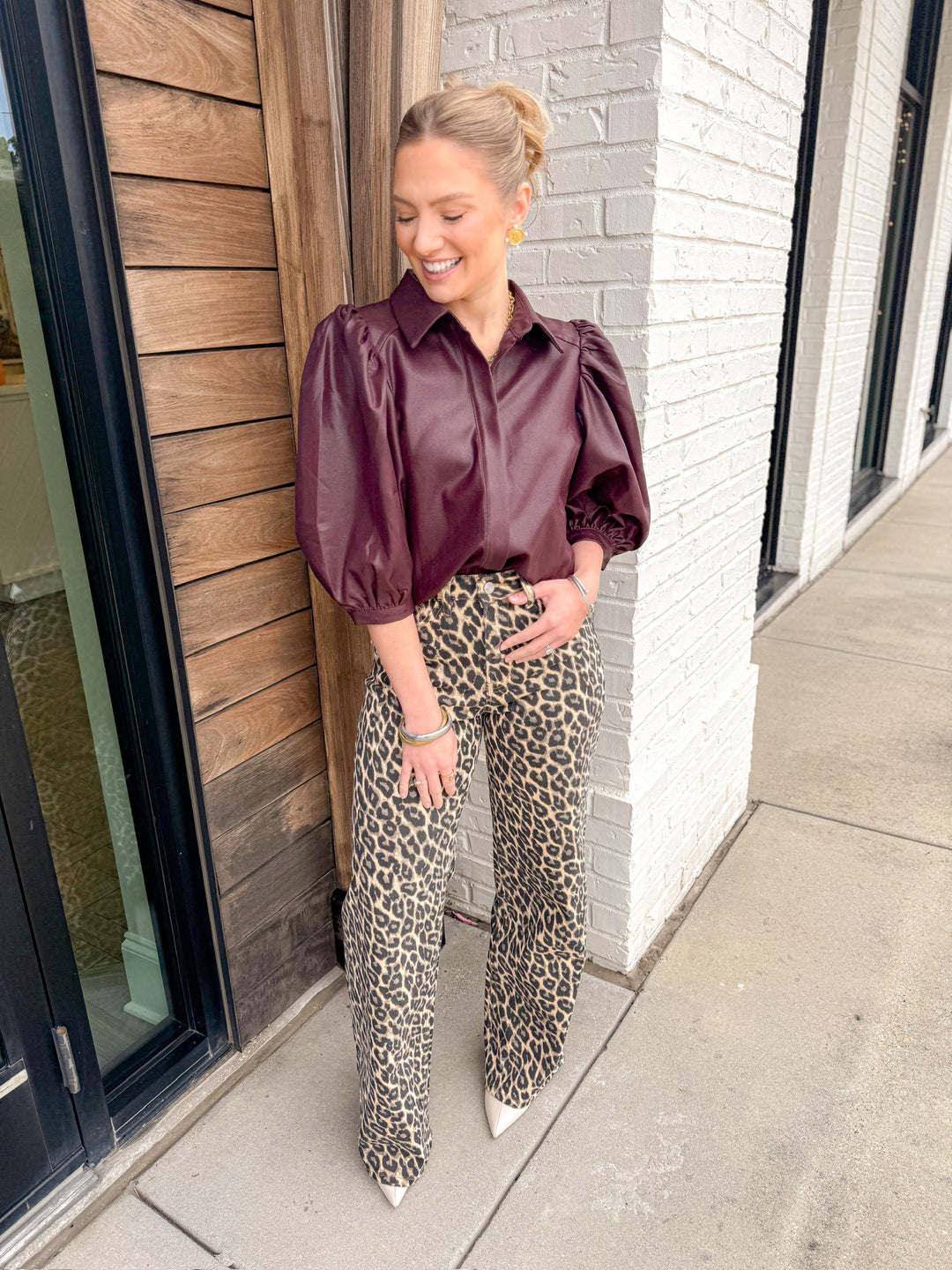 MIDNIGHT MERLOT BLOUSE