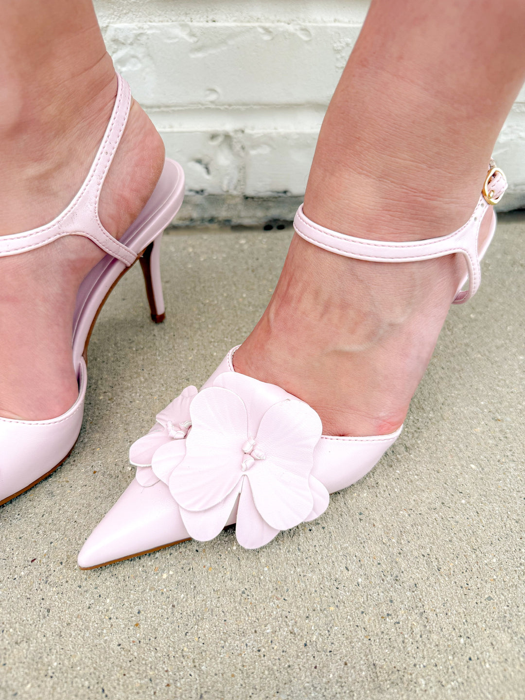 FLOWER HOUR HEEL - BLUSH
