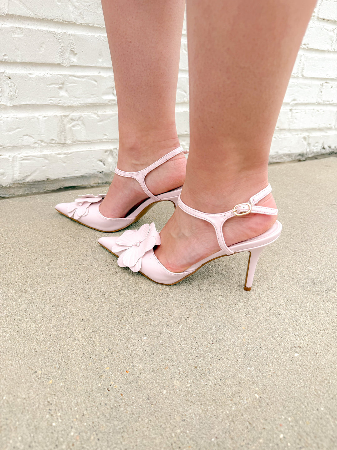 FLOWER HOUR HEEL - BLUSH