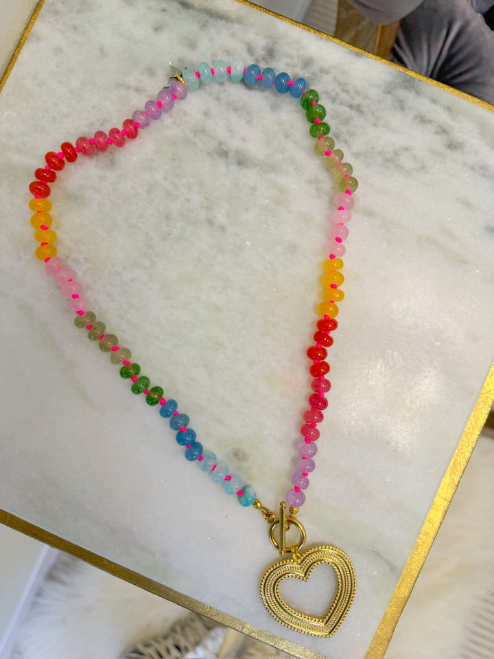 THE LOVETTE HEART PENDANT NECKLACE