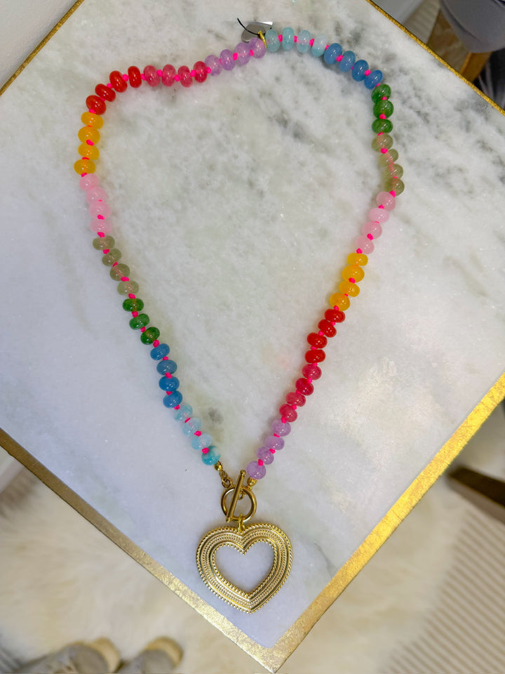 THE LOVETTE HEART PENDANT NECKLACE