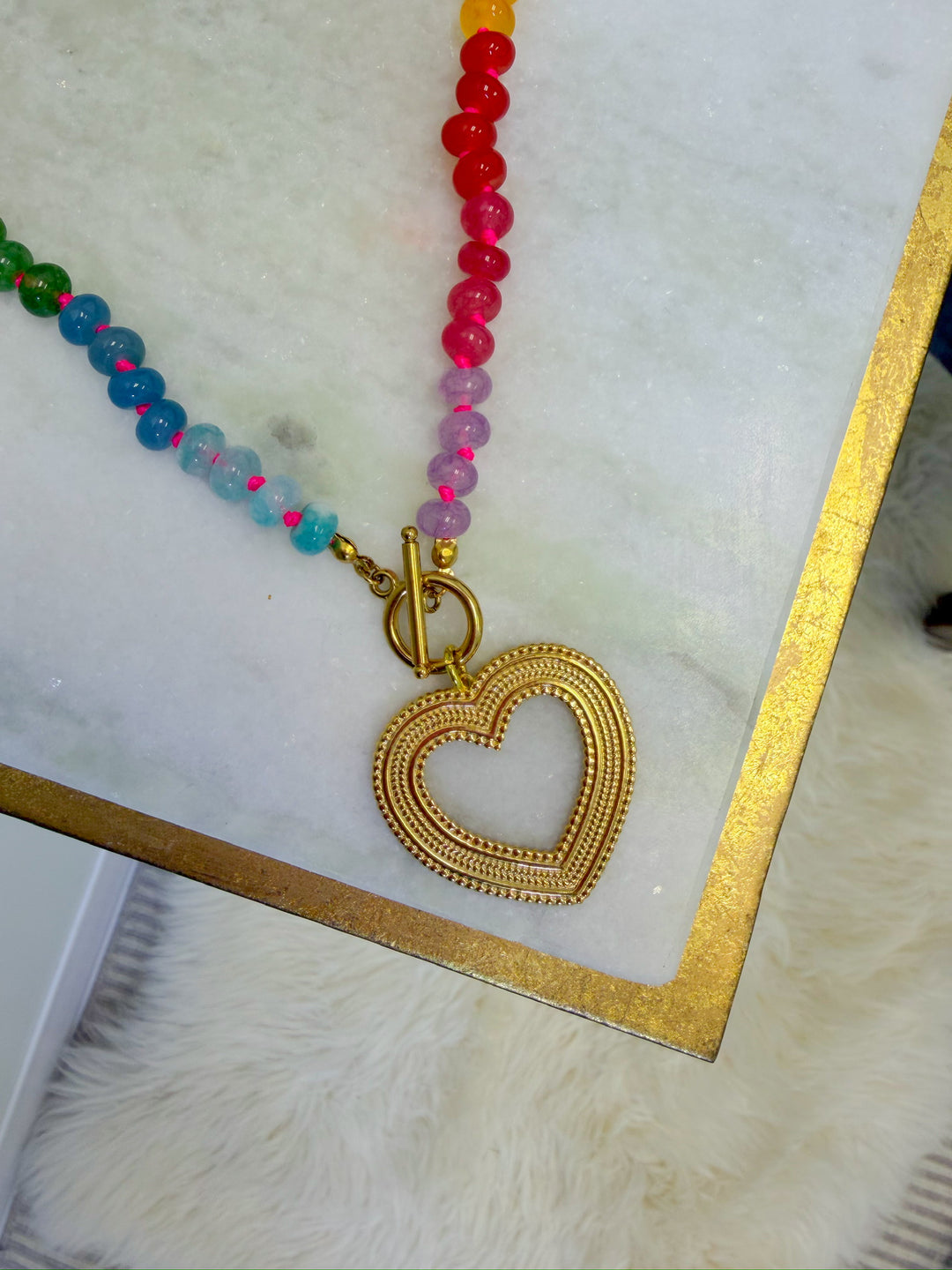 THE LOVETTE HEART PENDANT NECKLACE