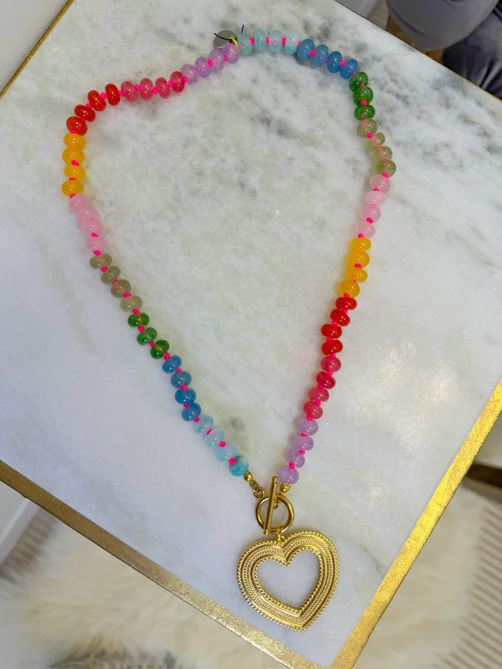 THE LOVETTE HEART PENDANT NECKLACE