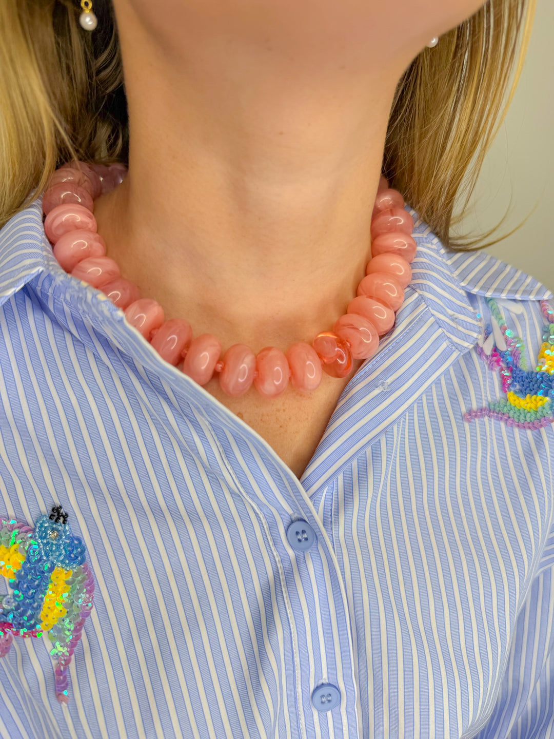 SIMONE OVERSIZED BEADED NECKLACE