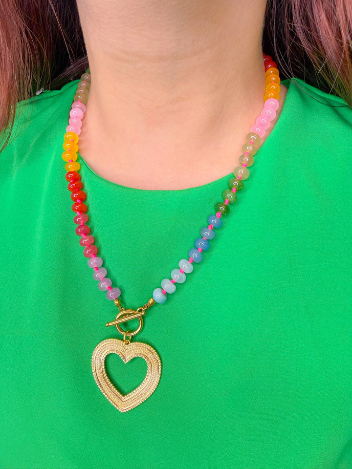 THE LOVETTE HEART PENDANT NECKLACE