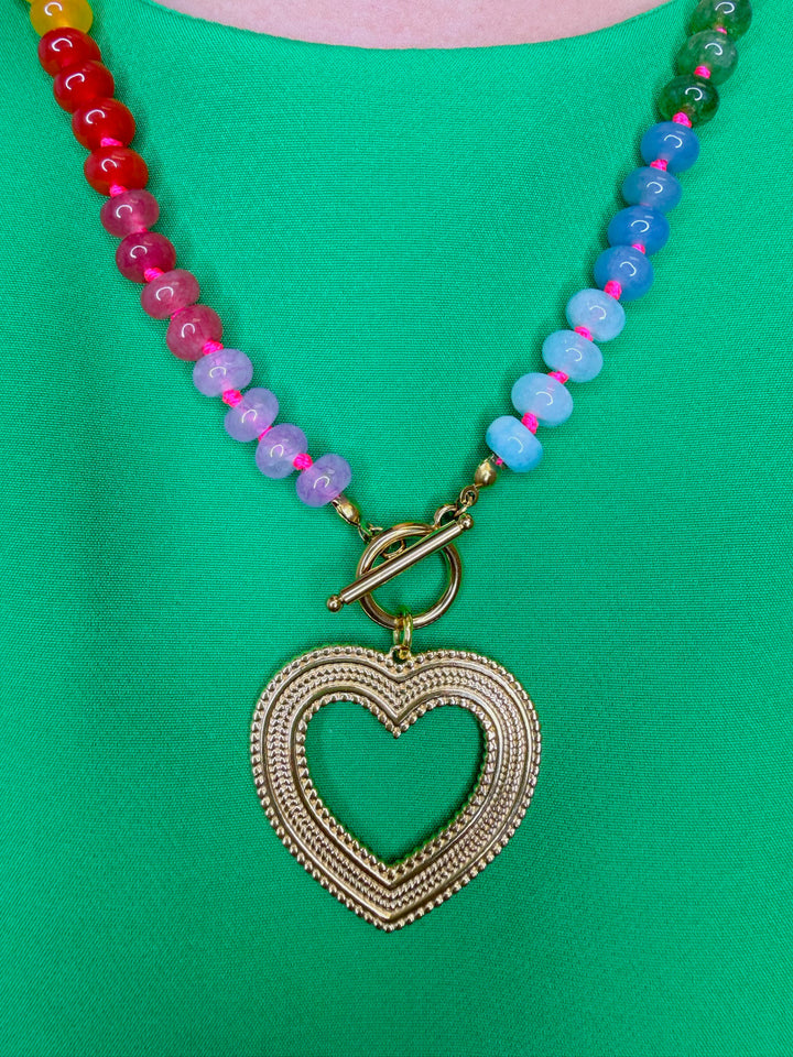 THE LOVETTE HEART PENDANT NECKLACE