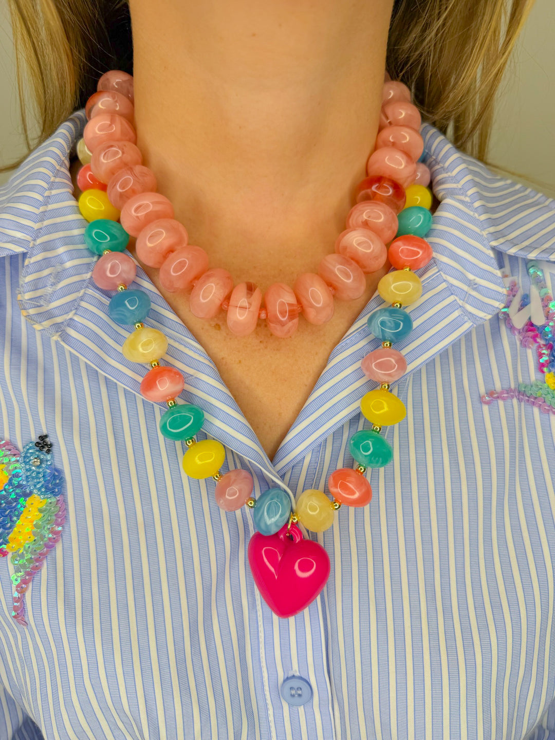 THE SWEETHEART BEADED NECKLACE