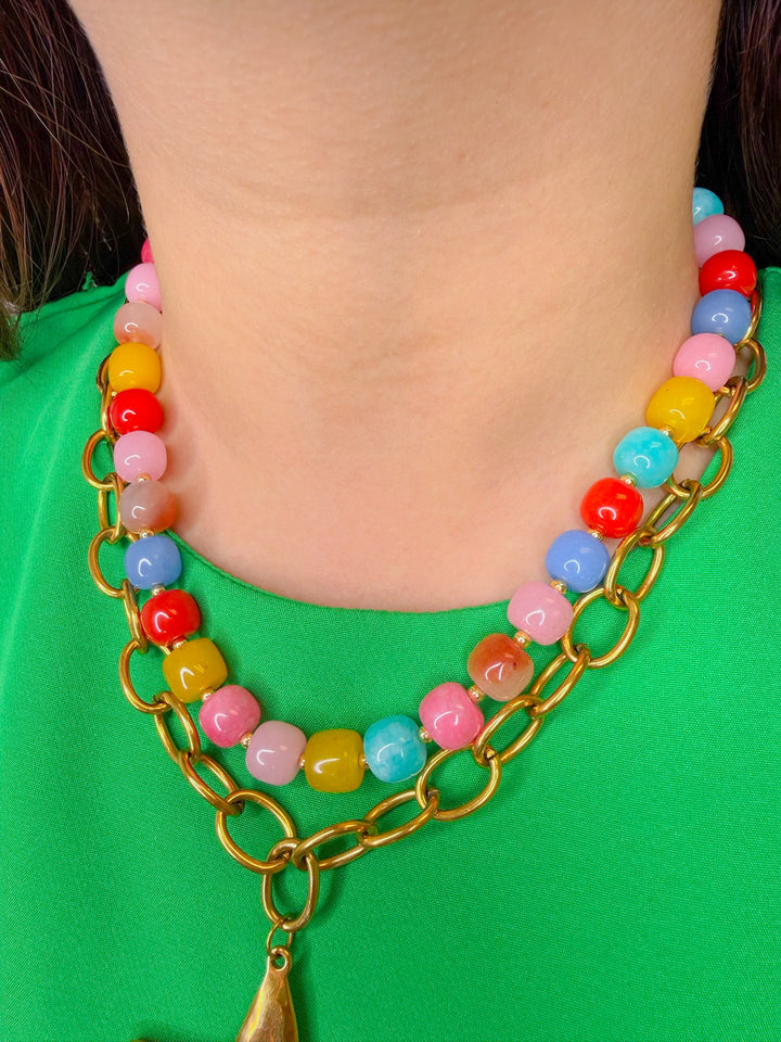 THE CONFETTI BEADED NECKLACE