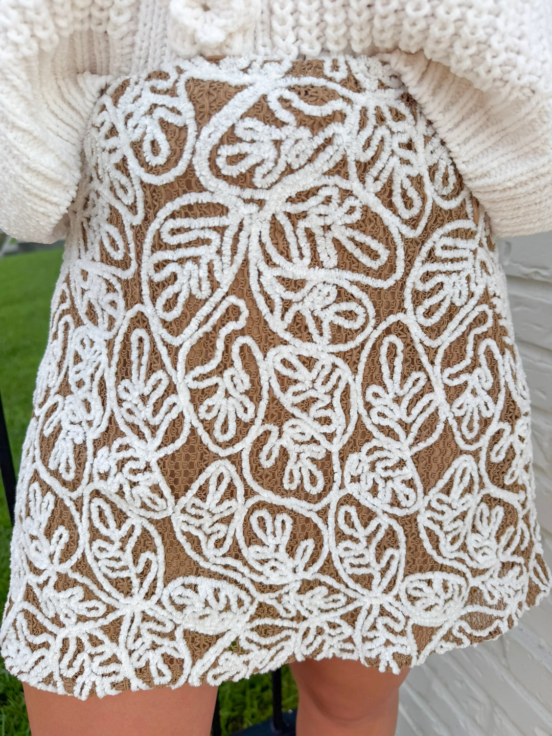PRETTY LITTLE THING CHENILLE SKIRT