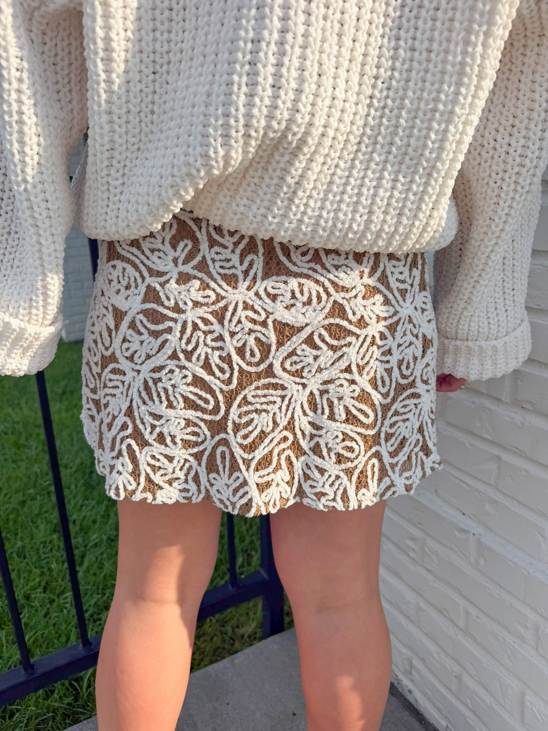 PRETTY LITTLE THING CHENILLE SKIRT