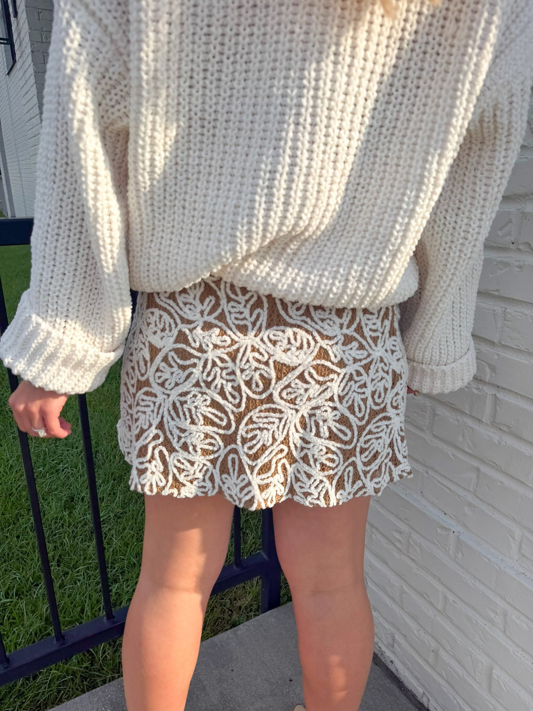 PRETTY LITTLE THING CHENILLE SKIRT