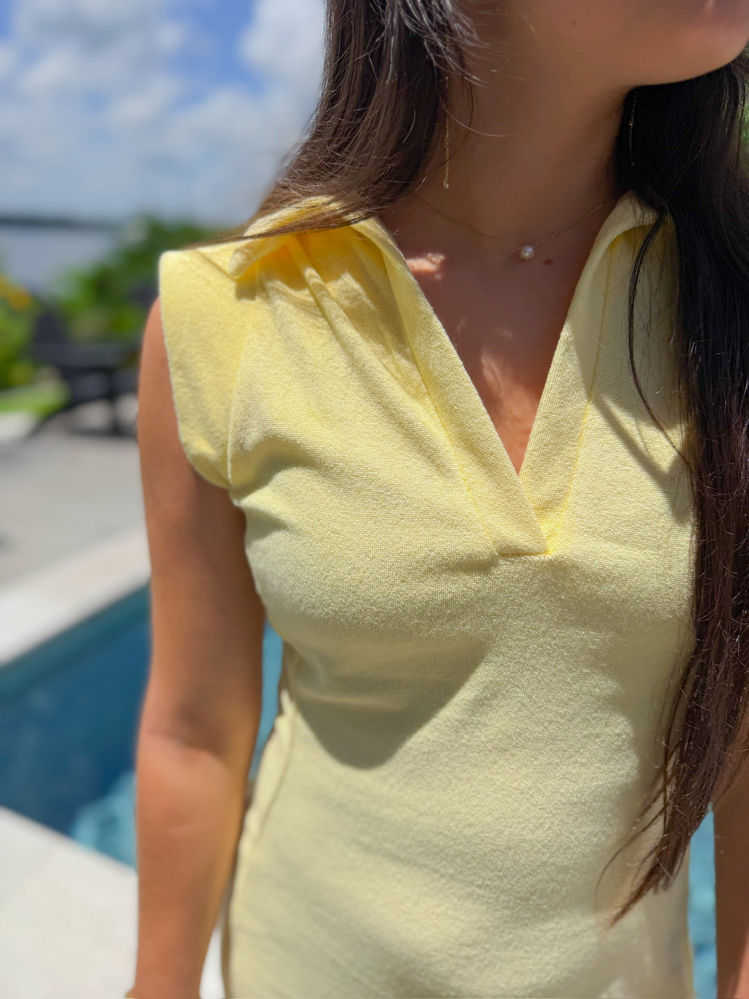 COOLING THINGS OFF TERRY CLOTH DRESS