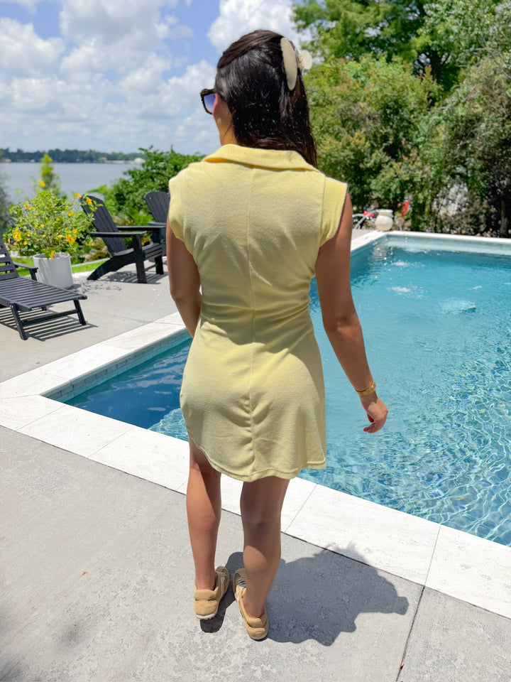 COOLING THINGS OFF TERRY CLOTH DRESS