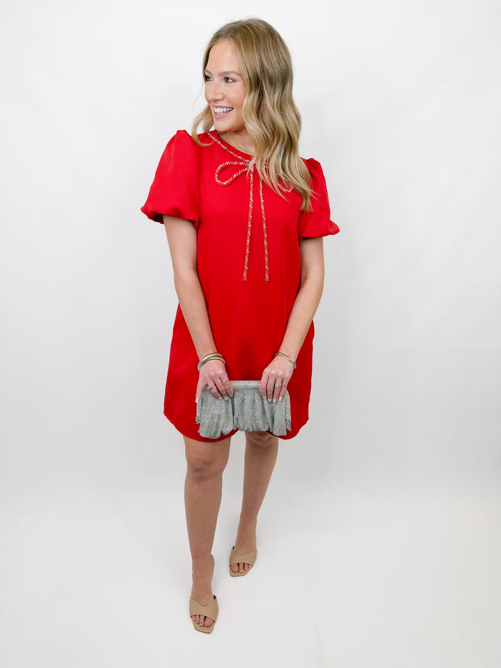 WRAPPED WITH A BOW DRESS